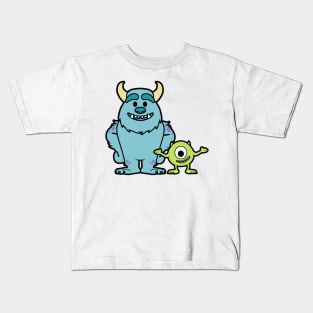 James and Mike Monster Inc Chibi Duo Kids T-Shirt